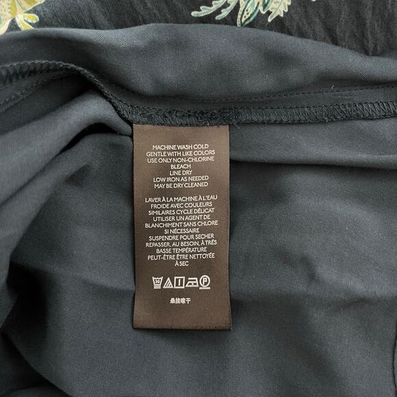 Anthropologie NWT Blue and Green Button Up Janelle Tunic Oversized Dress Small - Picture 10 of 15